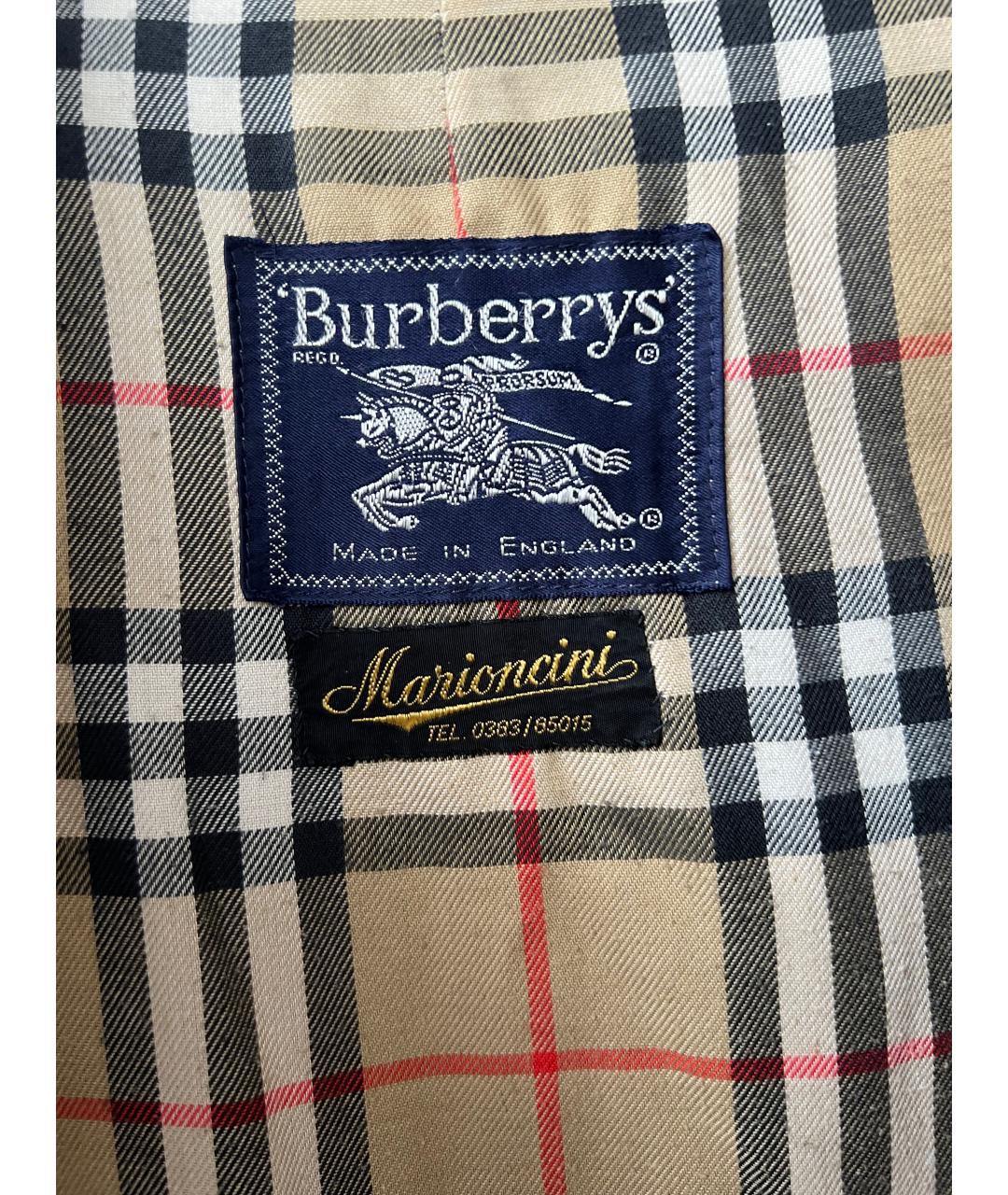 BURBERRY Бежевый тренч / плащ, фото 2