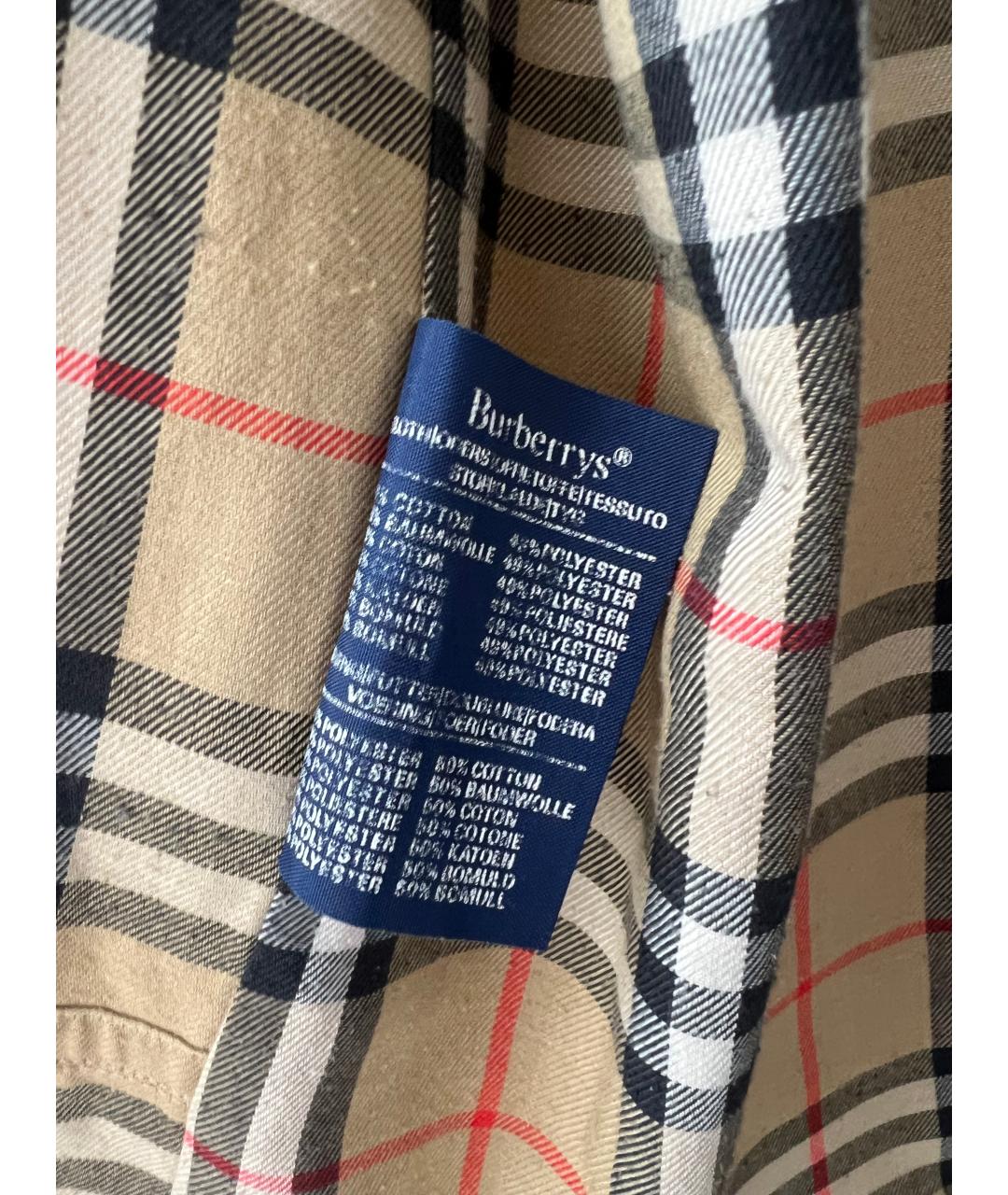 BURBERRY Бежевый тренч / плащ, фото 7