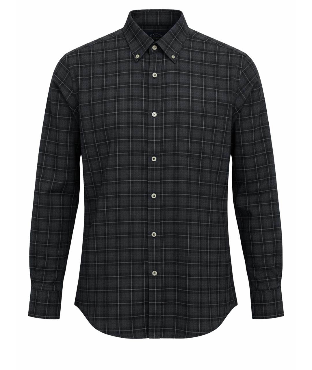 PAUL & SHARK Антрацитовая хлопковая кэжуал рубашка, фото 1