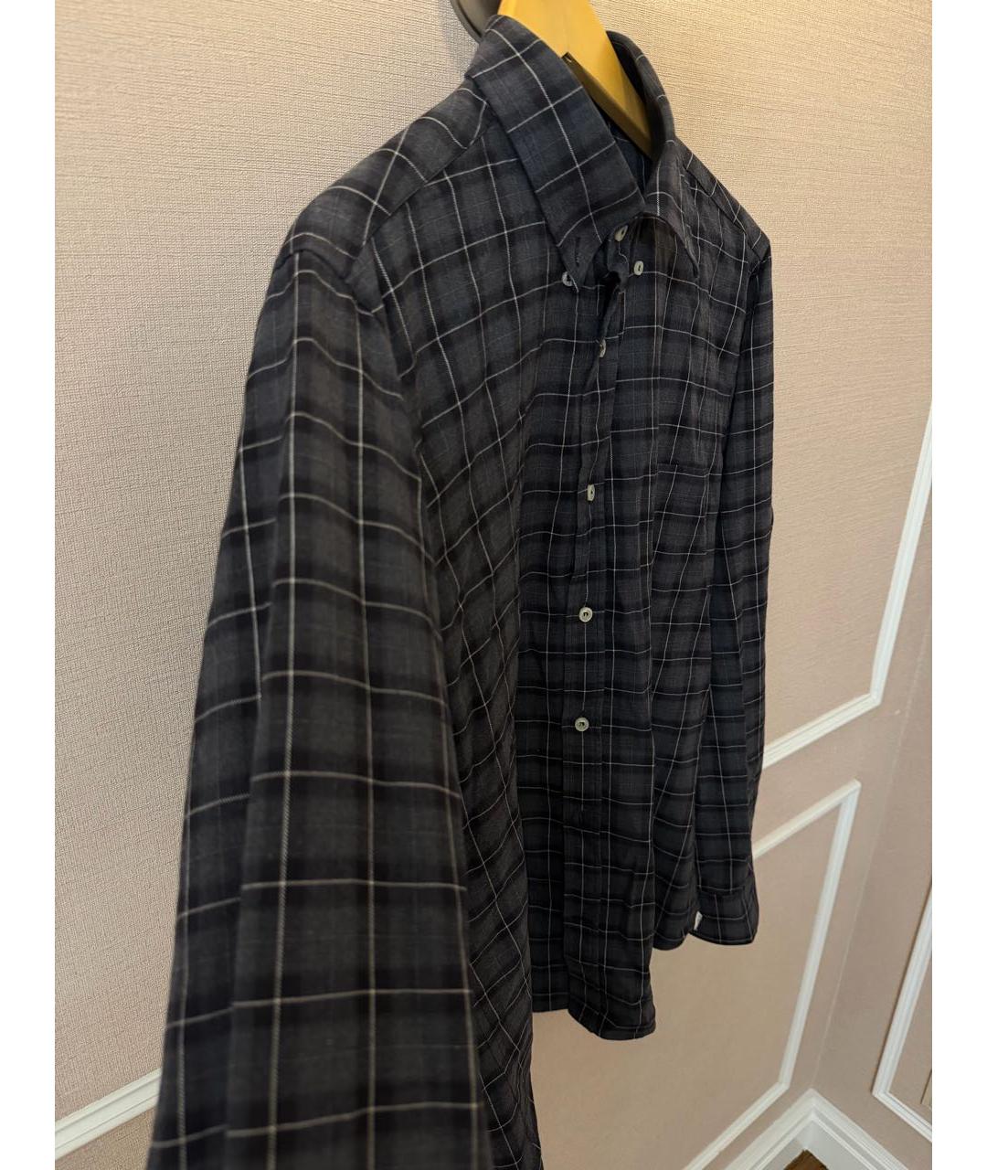 PAUL & SHARK Антрацитовая хлопковая кэжуал рубашка, фото 2