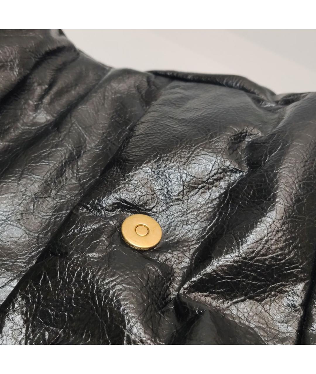 BALENCIAGA Черная кожаная сумка через плечо, фото 5