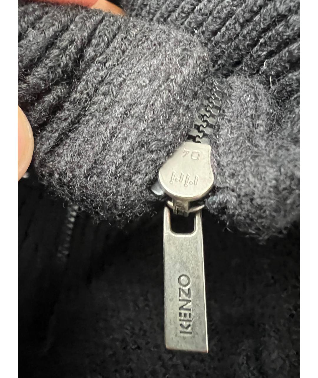 KENZO Черный шерстяной джемпер / свитер, фото 3