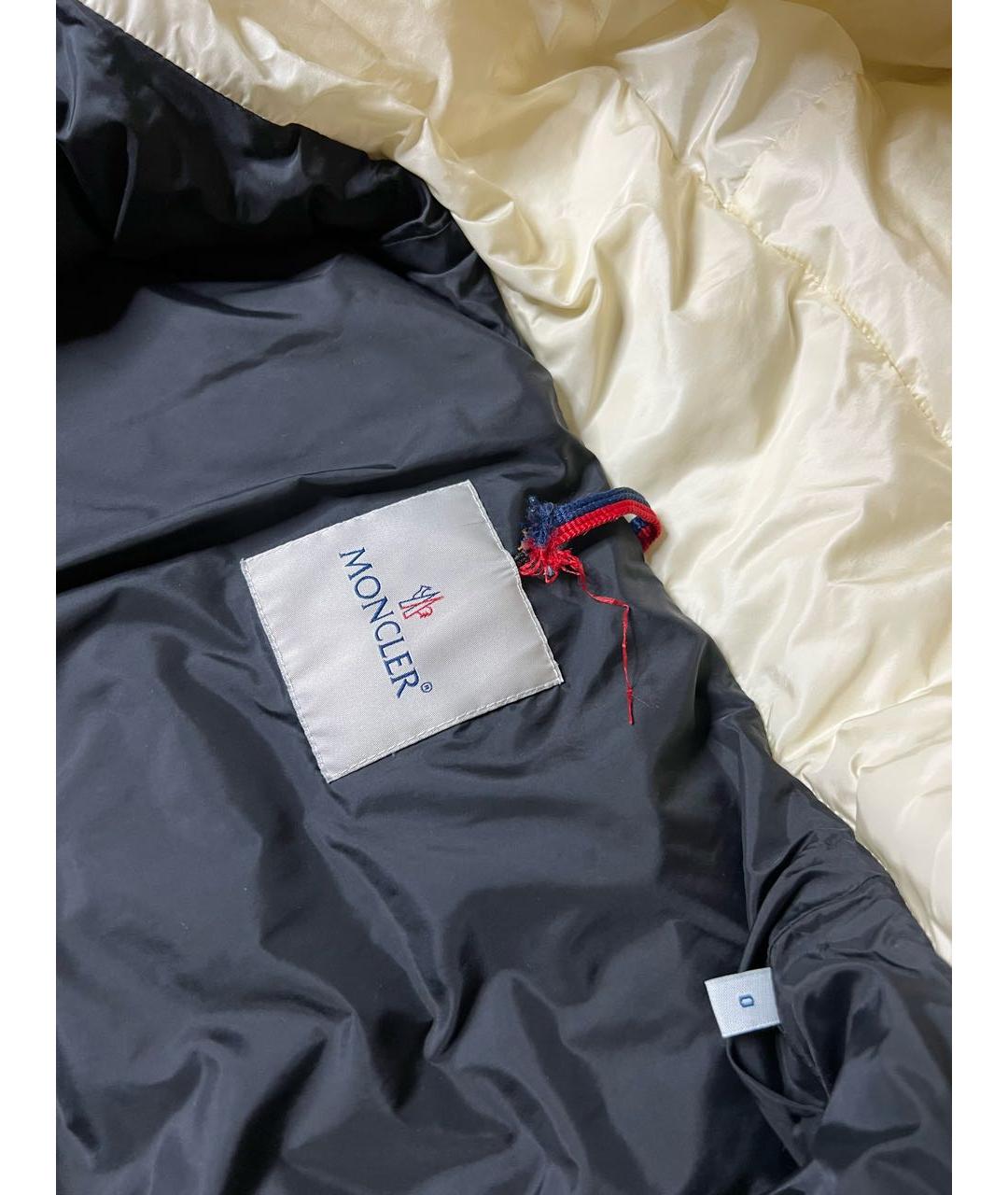 MONCLER Бежевый полиэстеровый тренч/плащ, фото 6