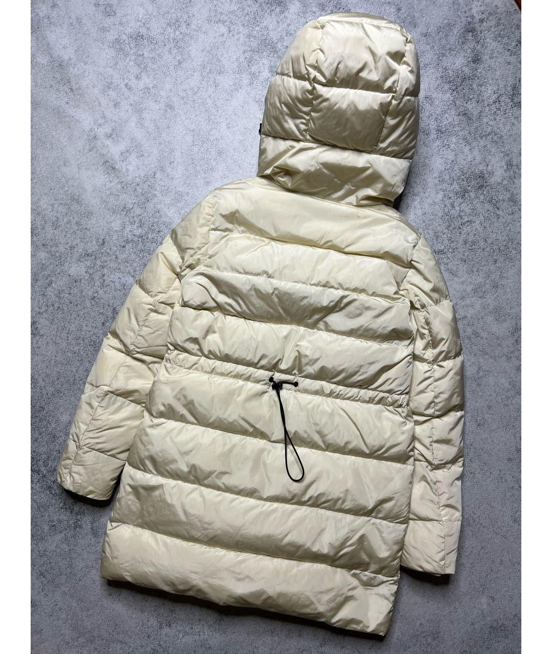 MONCLER Бежевый полиэстеровый тренч/плащ, фото 3