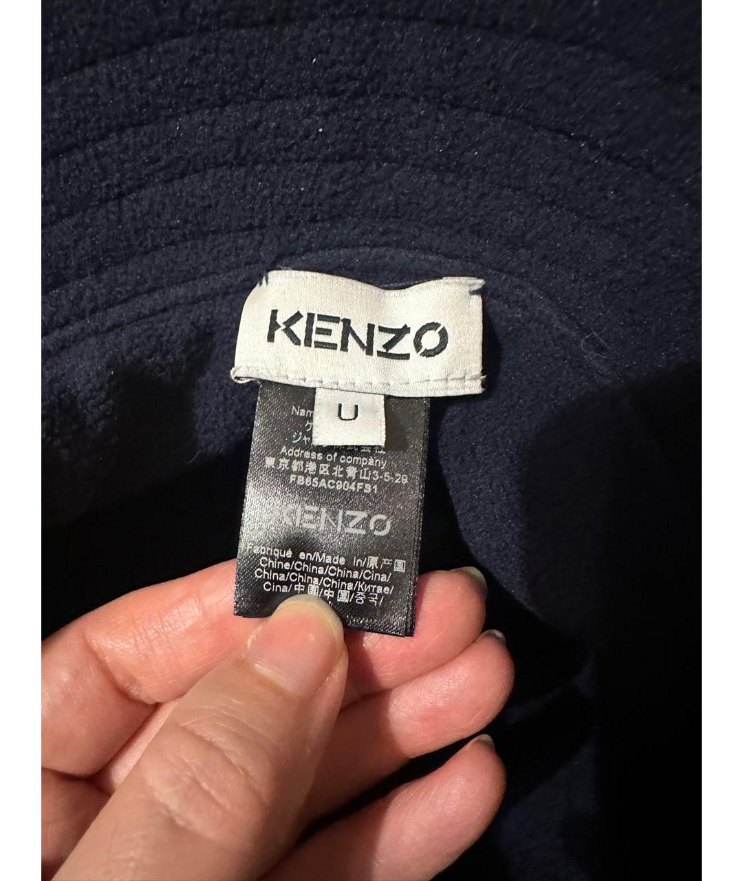 KENZO Темно-синяя хлопковая панама, фото 5