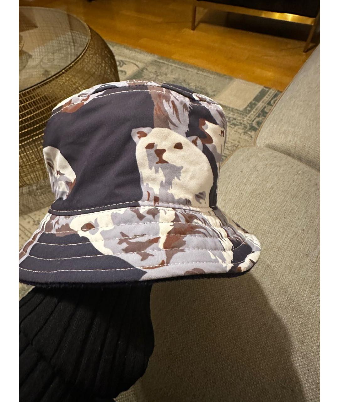 KENZO Темно-синяя хлопковая панама, фото 3