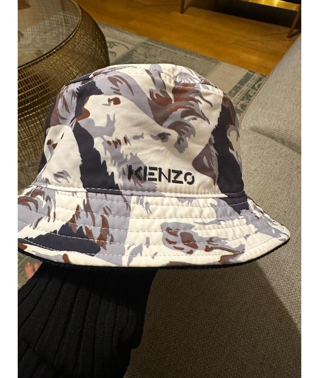 KENZO Темно-синяя хлопковая панама, фото 2