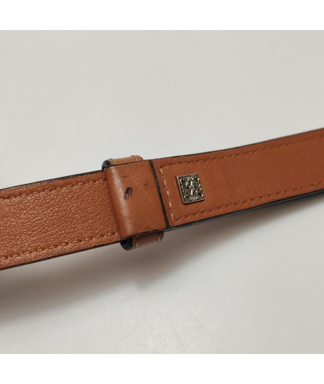 LOEWE Коричневая кожаная сумка через плечо, фото 7