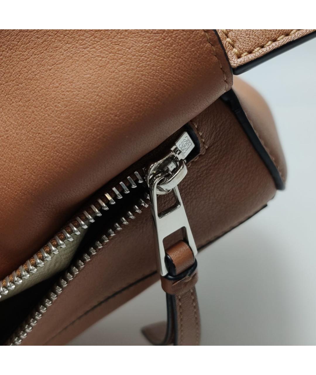 LOEWE Коричневая кожаная сумка через плечо, фото 8