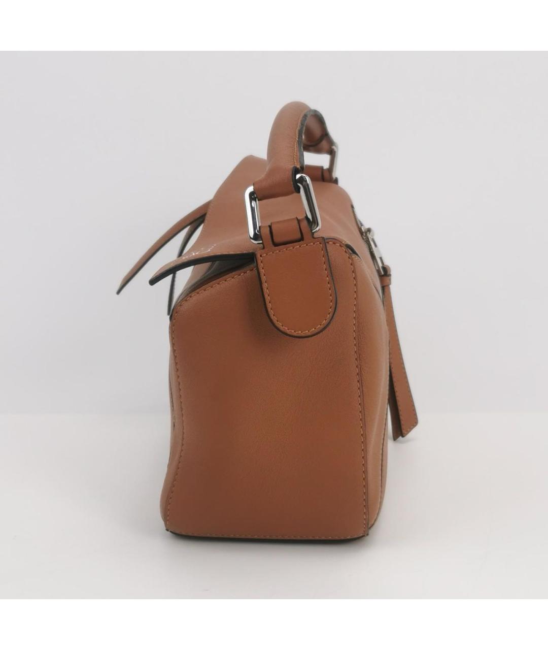 LOEWE Коричневая кожаная сумка через плечо, фото 2