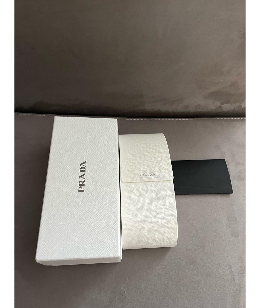 PRADA Черные металлические солнцезащитные очки, фото 3