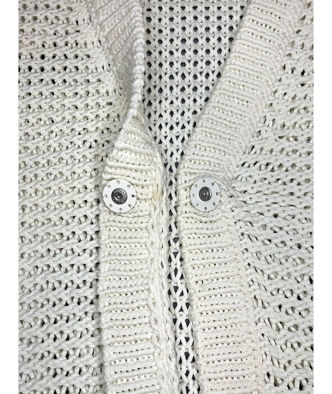 FABIANA FILIPPI Белый хлопковый кардиган, фото 3