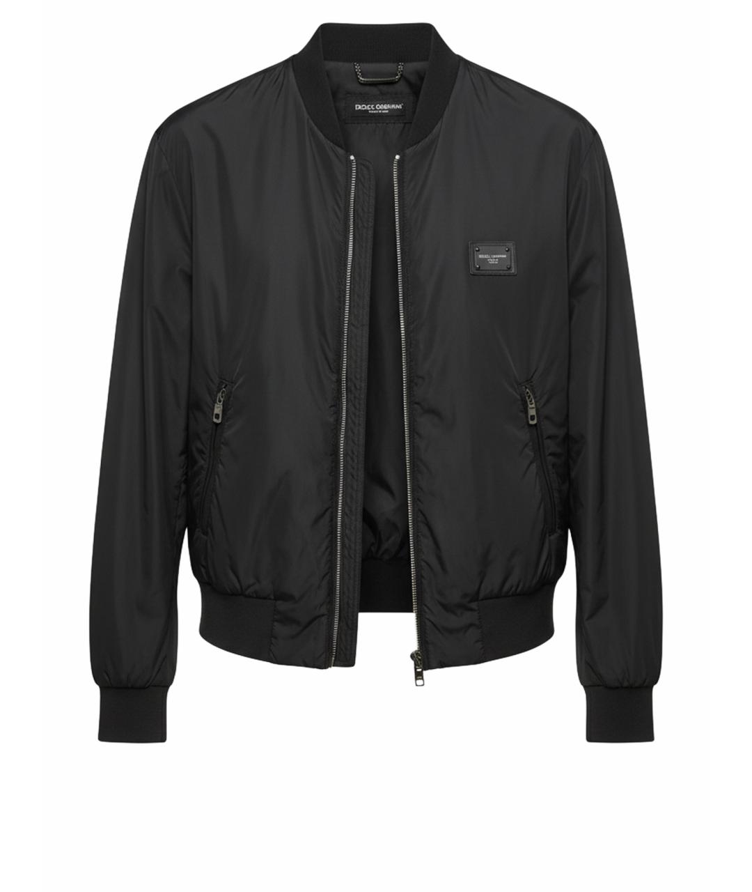 DOLCE&GABBANA Черная полиамидовая куртка, фото 6