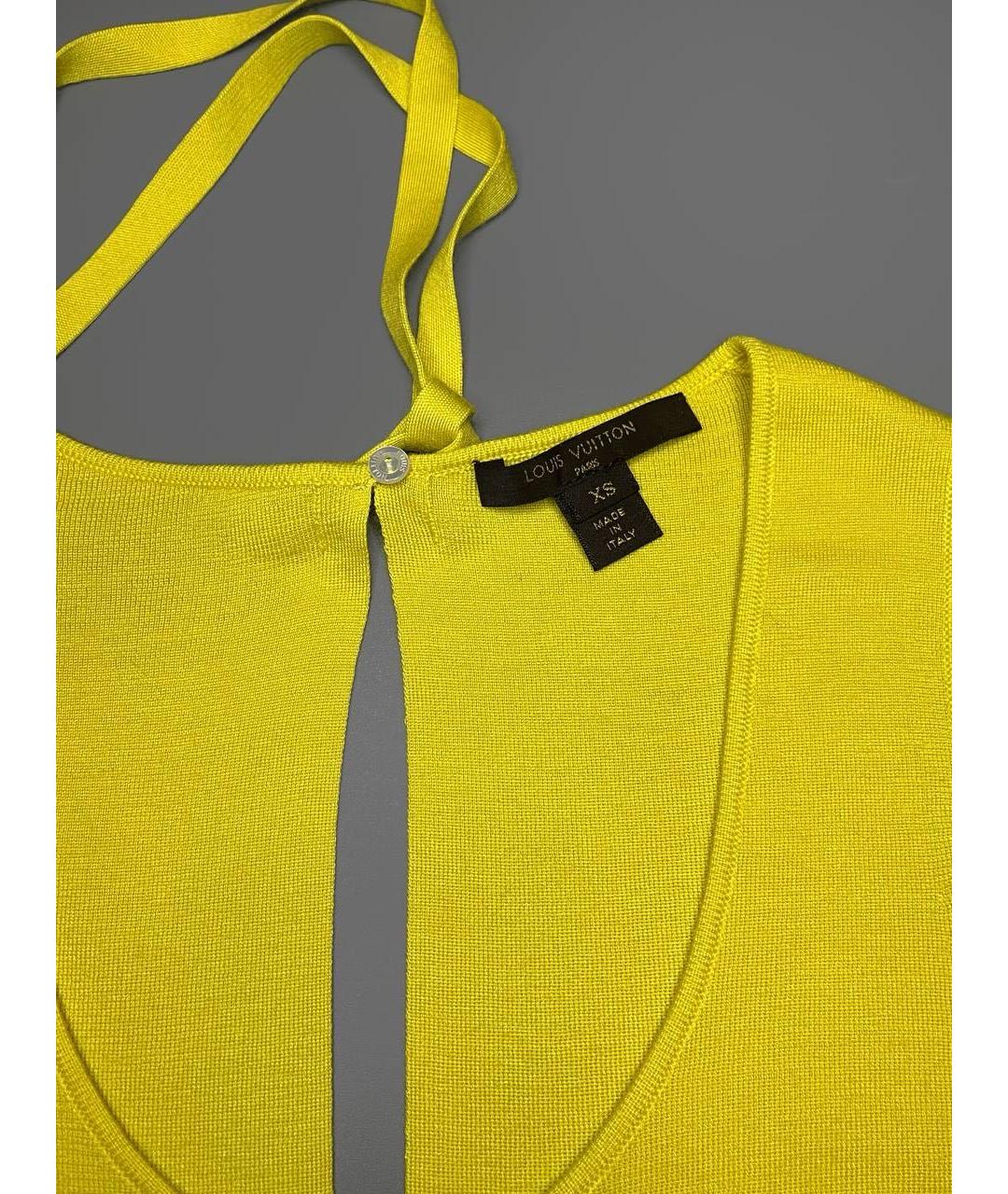 LOUIS VUITTON Желтая кашемировая блузы, фото 3