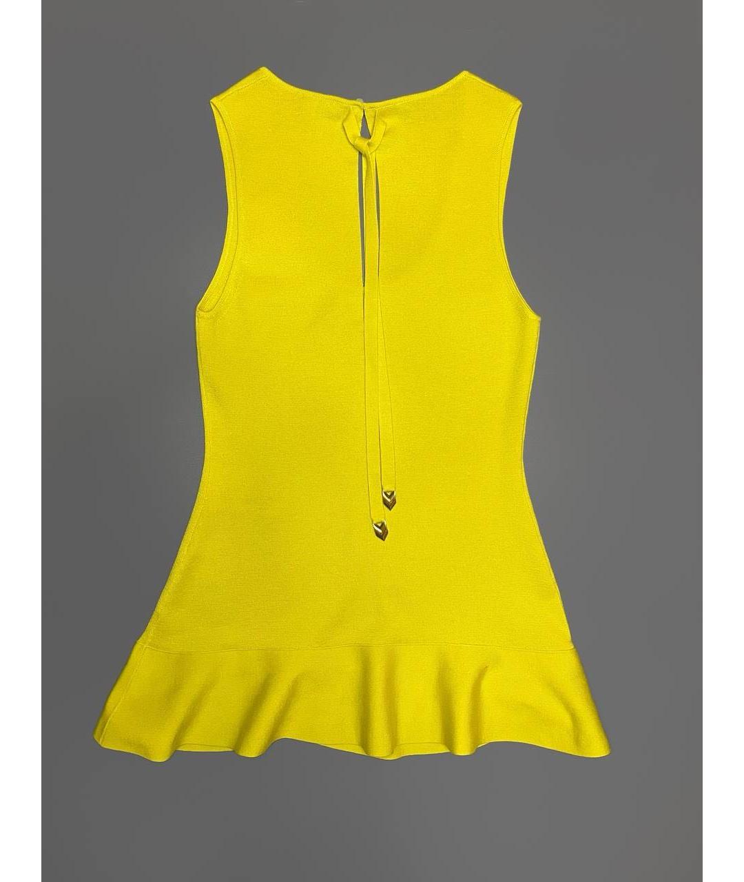 LOUIS VUITTON Желтая кашемировая блузы, фото 2