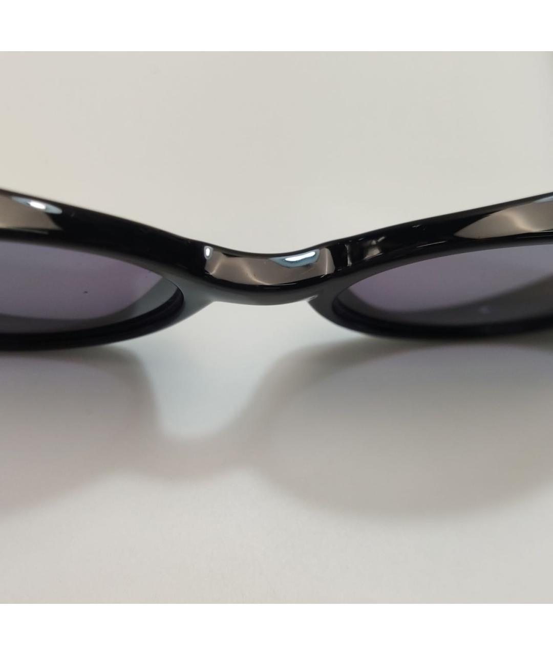 CHANEL Черные пластиковые солнцезащитные очки, фото 7