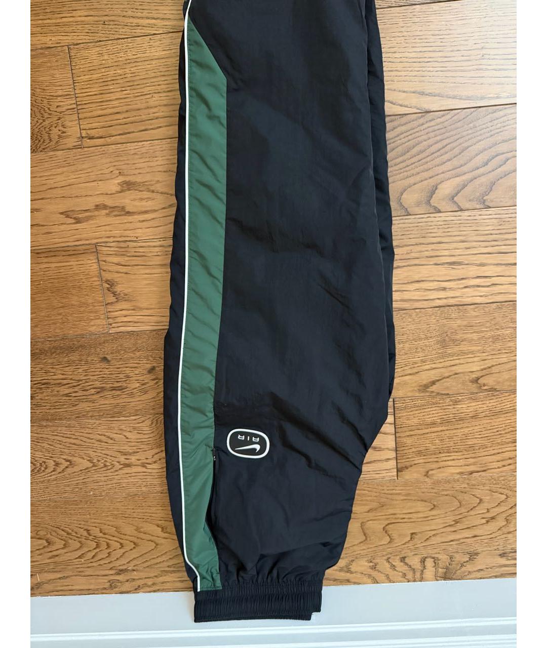 NIKE Черные полиэстеровые спортивные брюки и шорты, фото 2