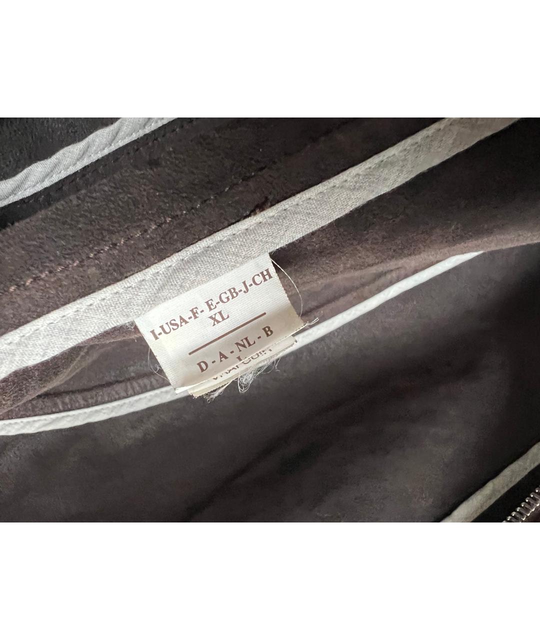 BRUNELLO CUCINELLI Коричневая кожаная куртка, фото 6