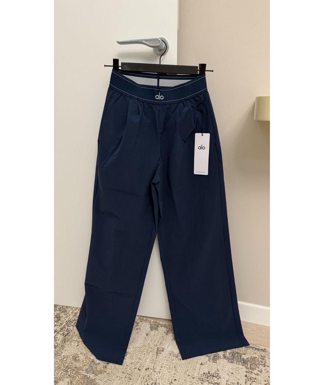ALO YOGA Темно-синие брюки широкие, фото 7