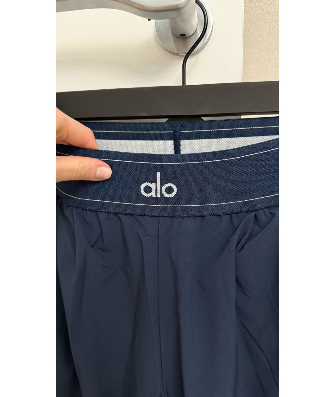 ALO YOGA Темно-синие брюки широкие, фото 4