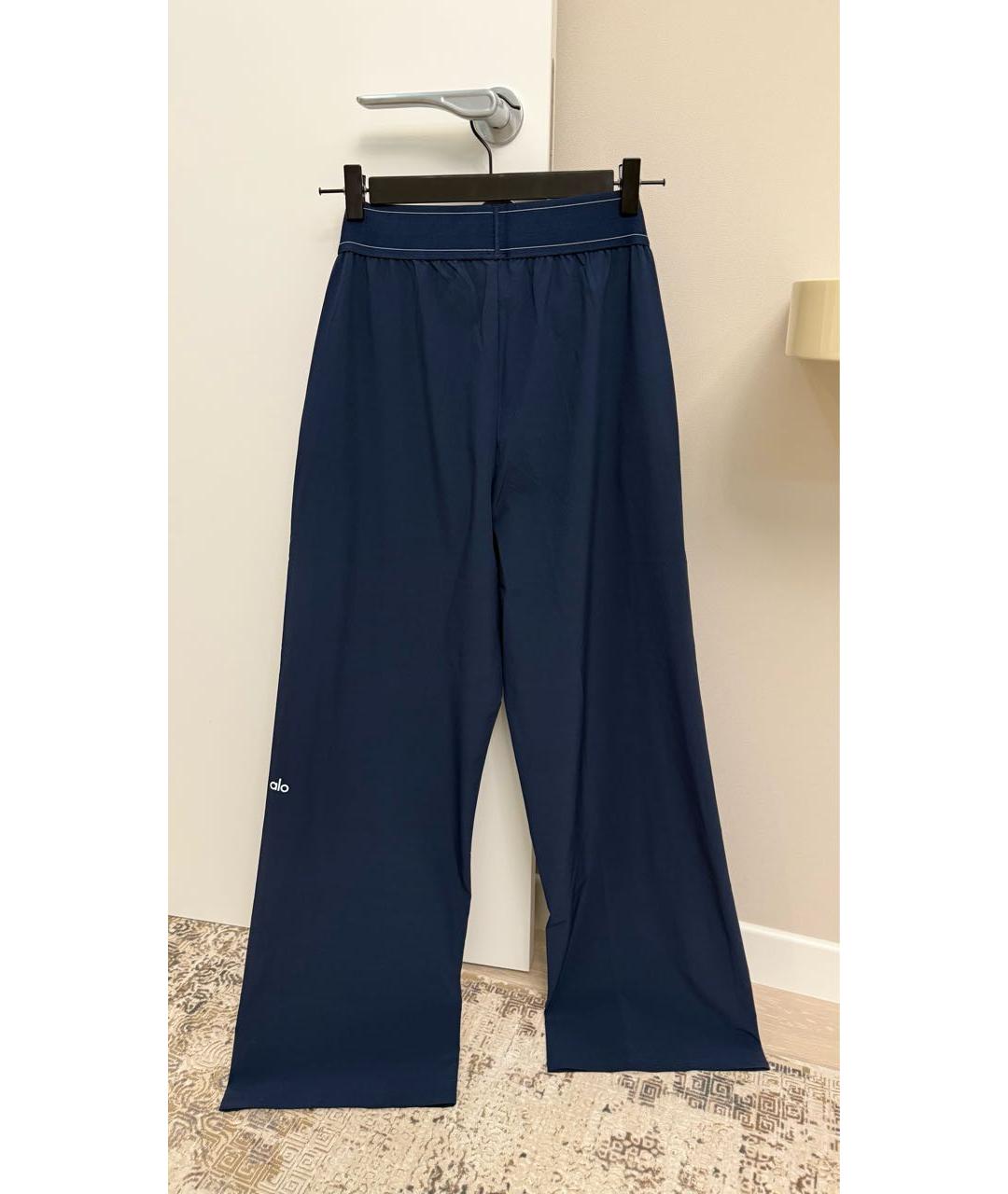 ALO YOGA Темно-синие брюки широкие, фото 2