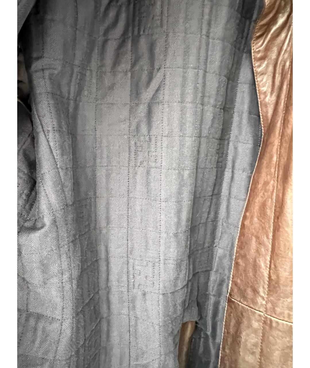 FENDI Коричневая кожаная куртка, фото 9