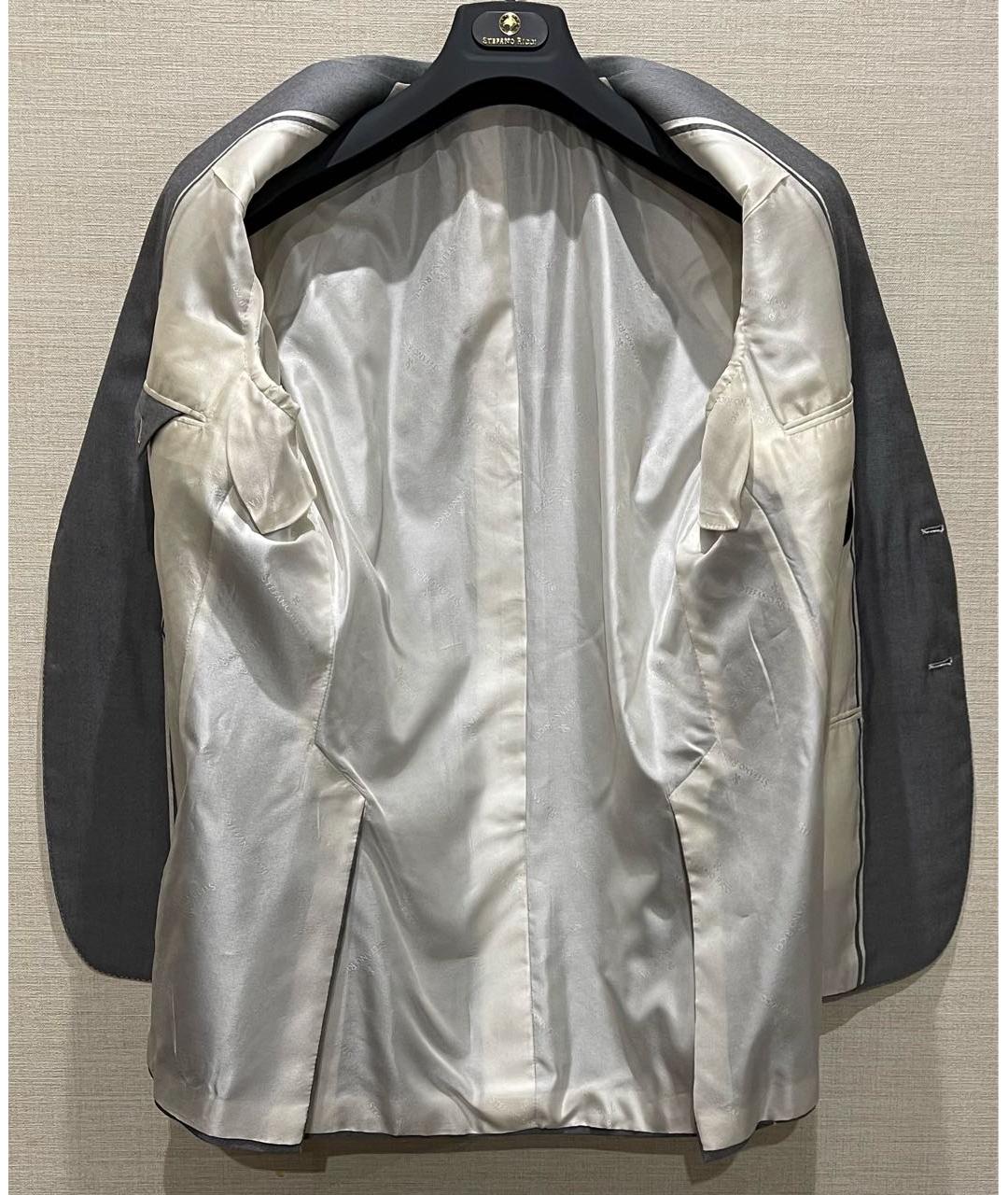 STEFANO RICCI Серый кашемировый пиджак, фото 2