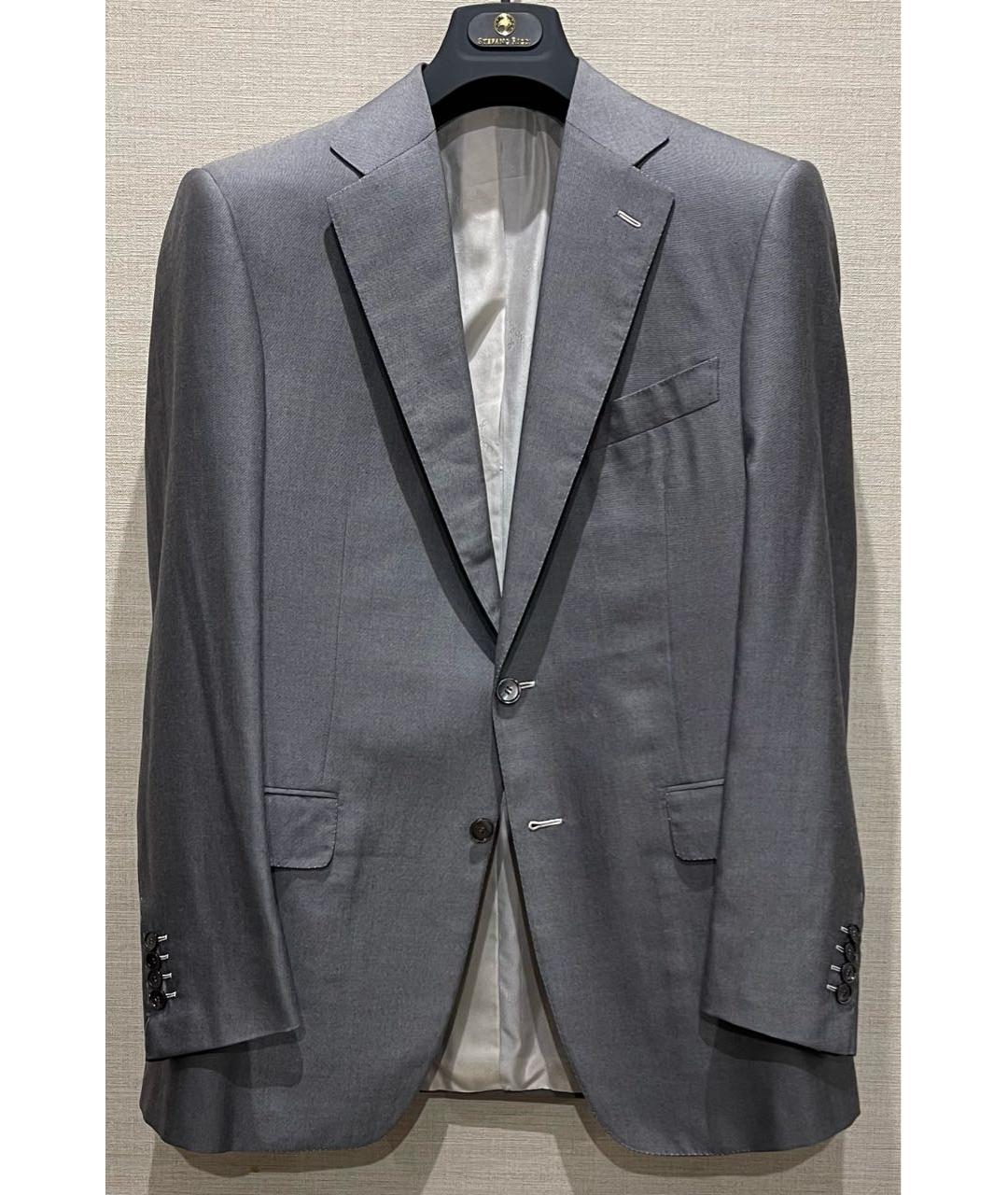 STEFANO RICCI Серый кашемировый пиджак, фото 9