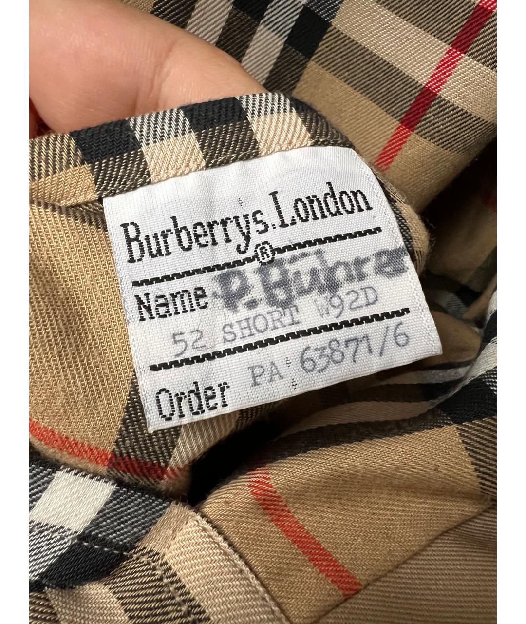BURBERRY Бежевый тренч / плащ, фото 5