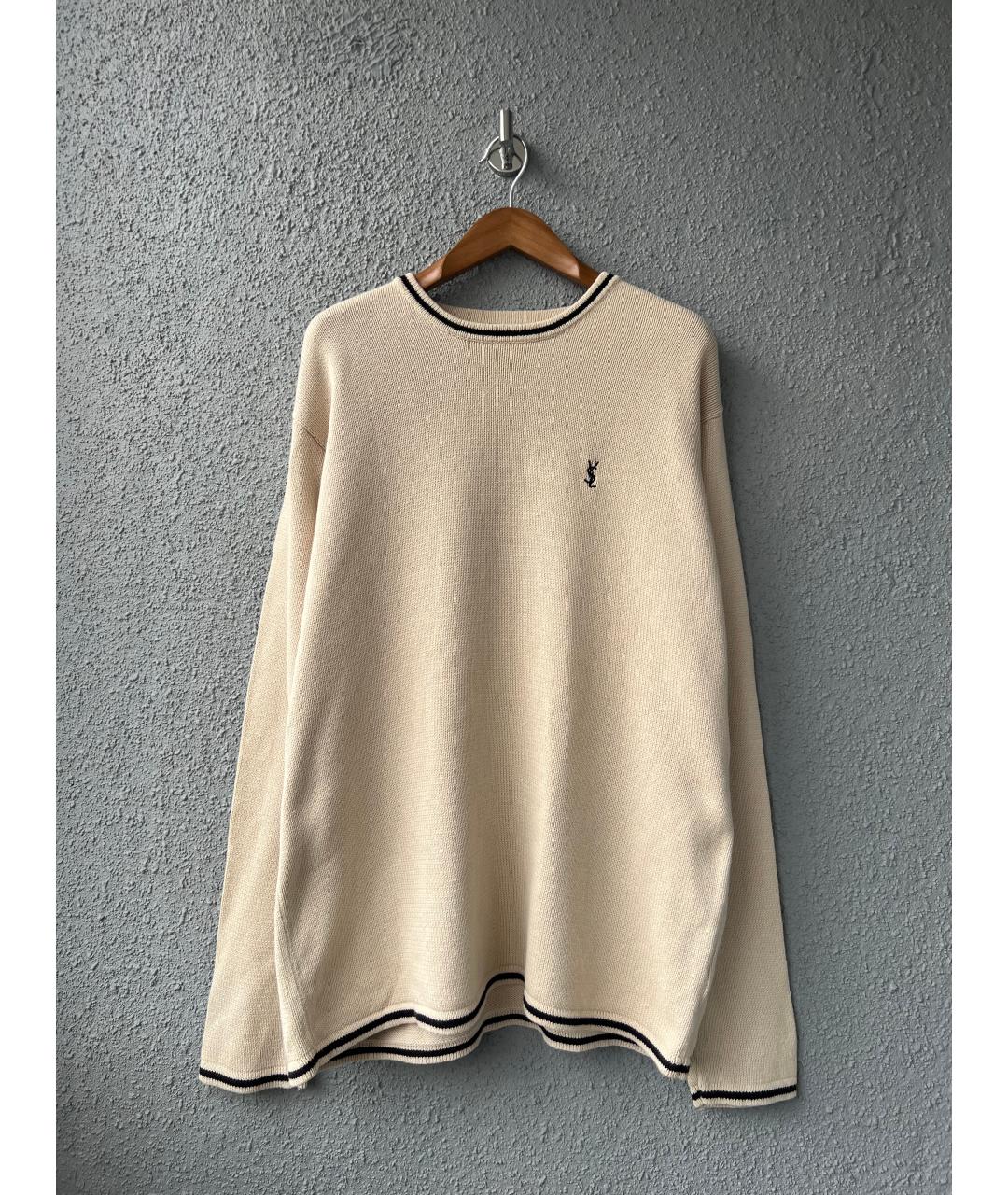 SAINT LAURENT Бежевый джемпер / свитер, фото 5