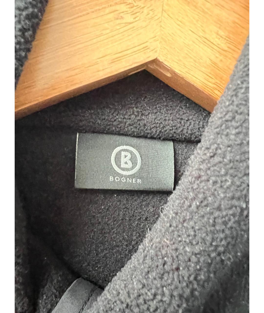 BOGNER Черный полиэстеровый джемпер / свитер, фото 4