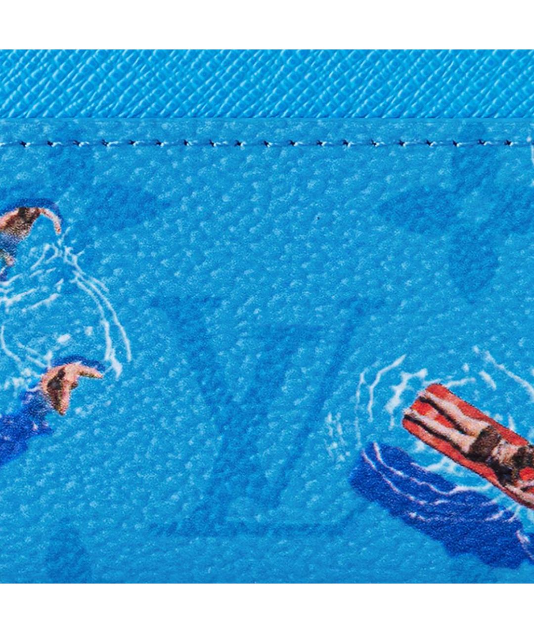 LOUIS VUITTON Синий кардхолдер, фото 4