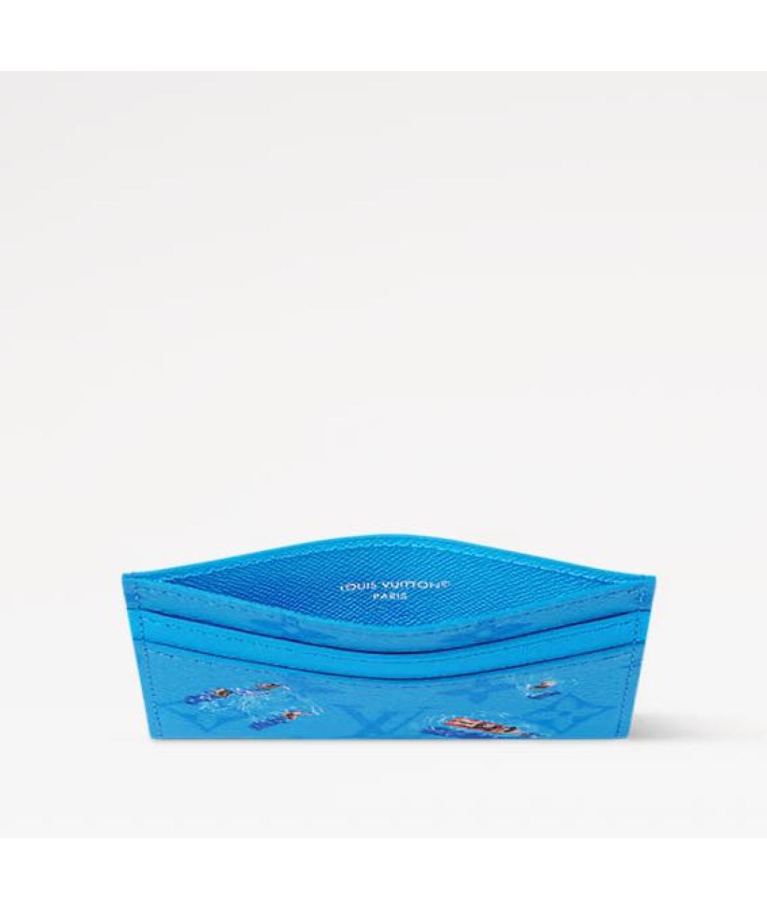 LOUIS VUITTON Синий кардхолдер, фото 3