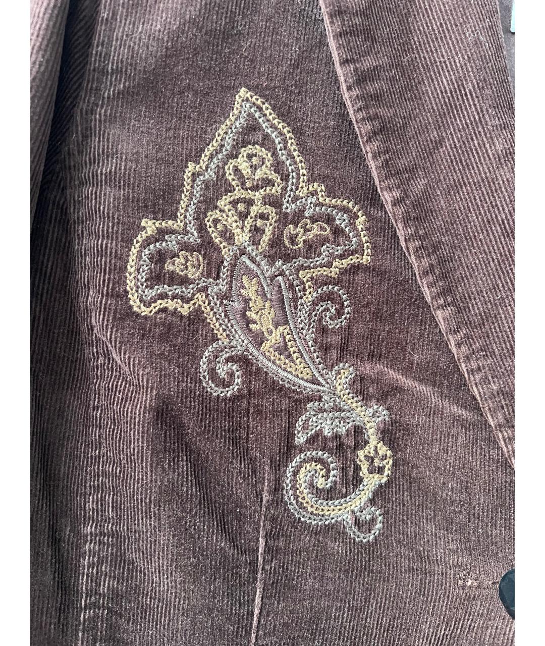 ICEBERG Коричневый хлопковый жакет/пиджак, фото 3