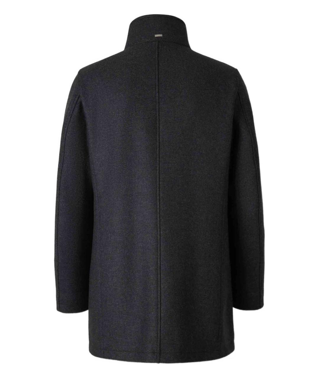 HERNO Черное шерстяное пальто, фото 2