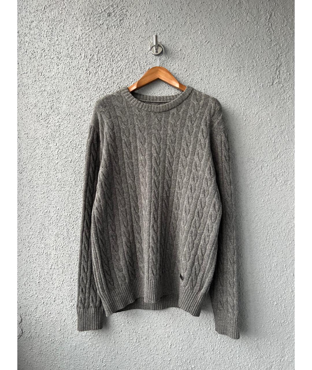BOGNER Серый шерстяной джемпер / свитер, фото 5