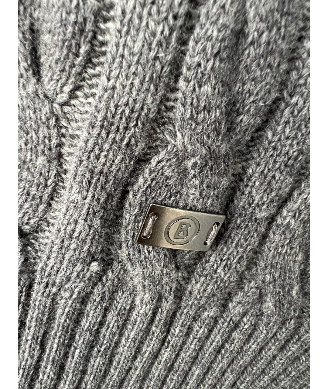 BOGNER Серый шерстяной джемпер / свитер, фото 2