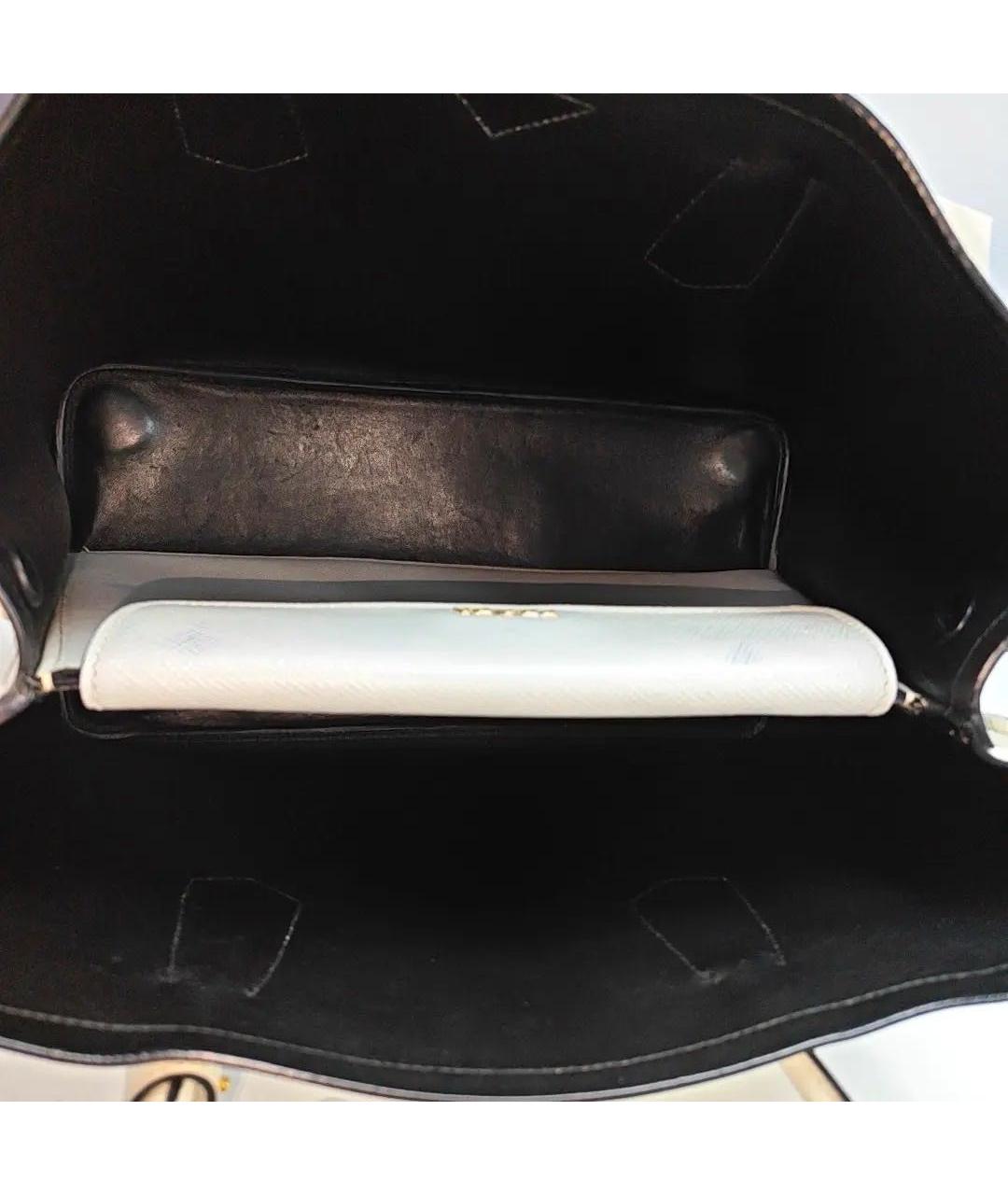 PRADA Белая кожаная сумка с короткими ручками, фото 6