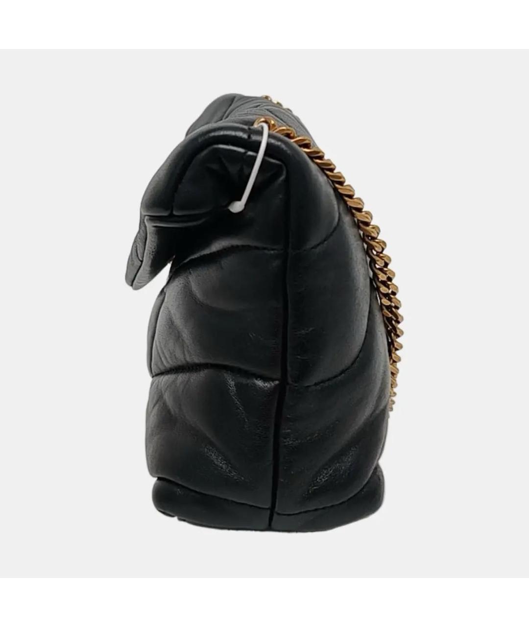 SAINT LAURENT Черная кожаная сумка тоут, фото 2