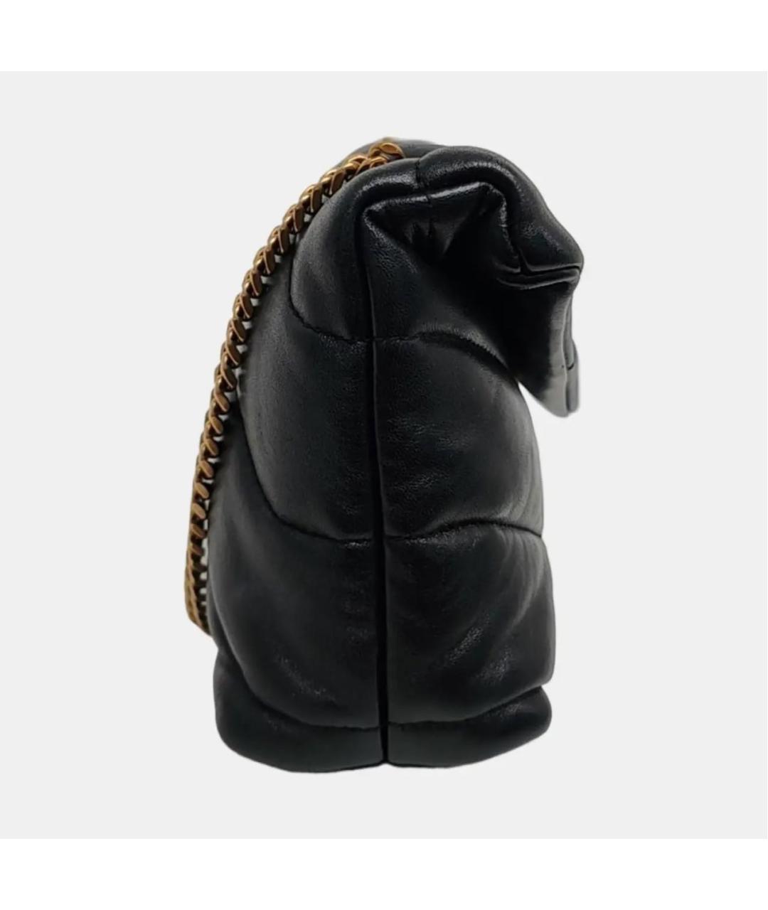 SAINT LAURENT Черная кожаная сумка тоут, фото 3