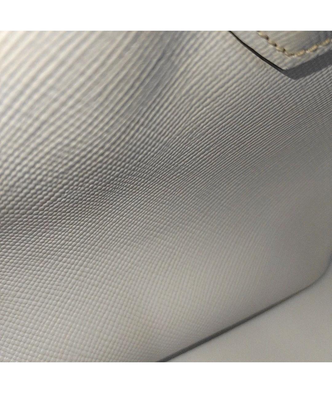 PRADA Бежевая кожаная сумка с короткими ручками, фото 7