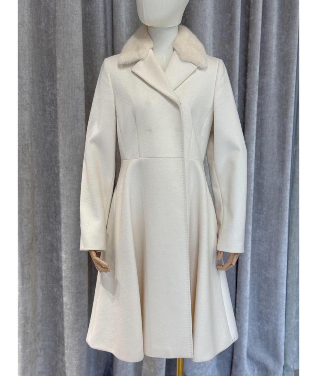 MAX MARA STUDIO Белое пальто, фото 3