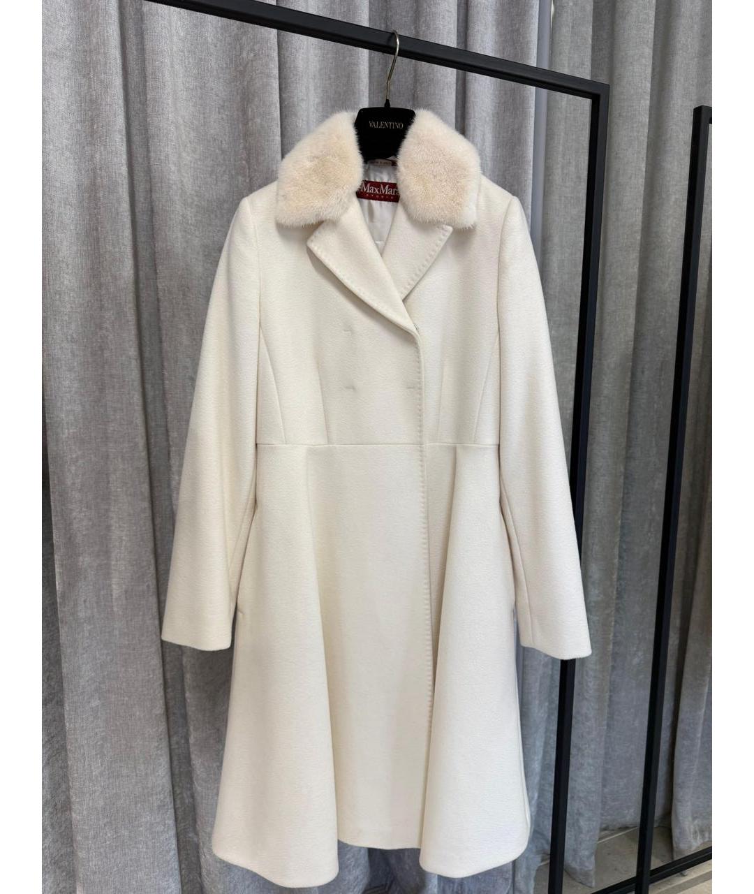 MAX MARA STUDIO Белое пальто, фото 4