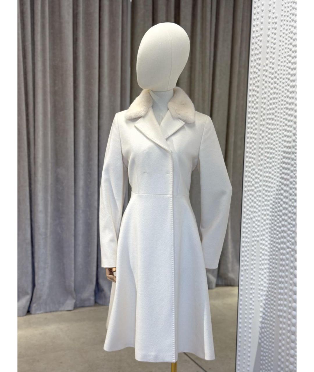 MAX MARA STUDIO Белое пальто, фото 2