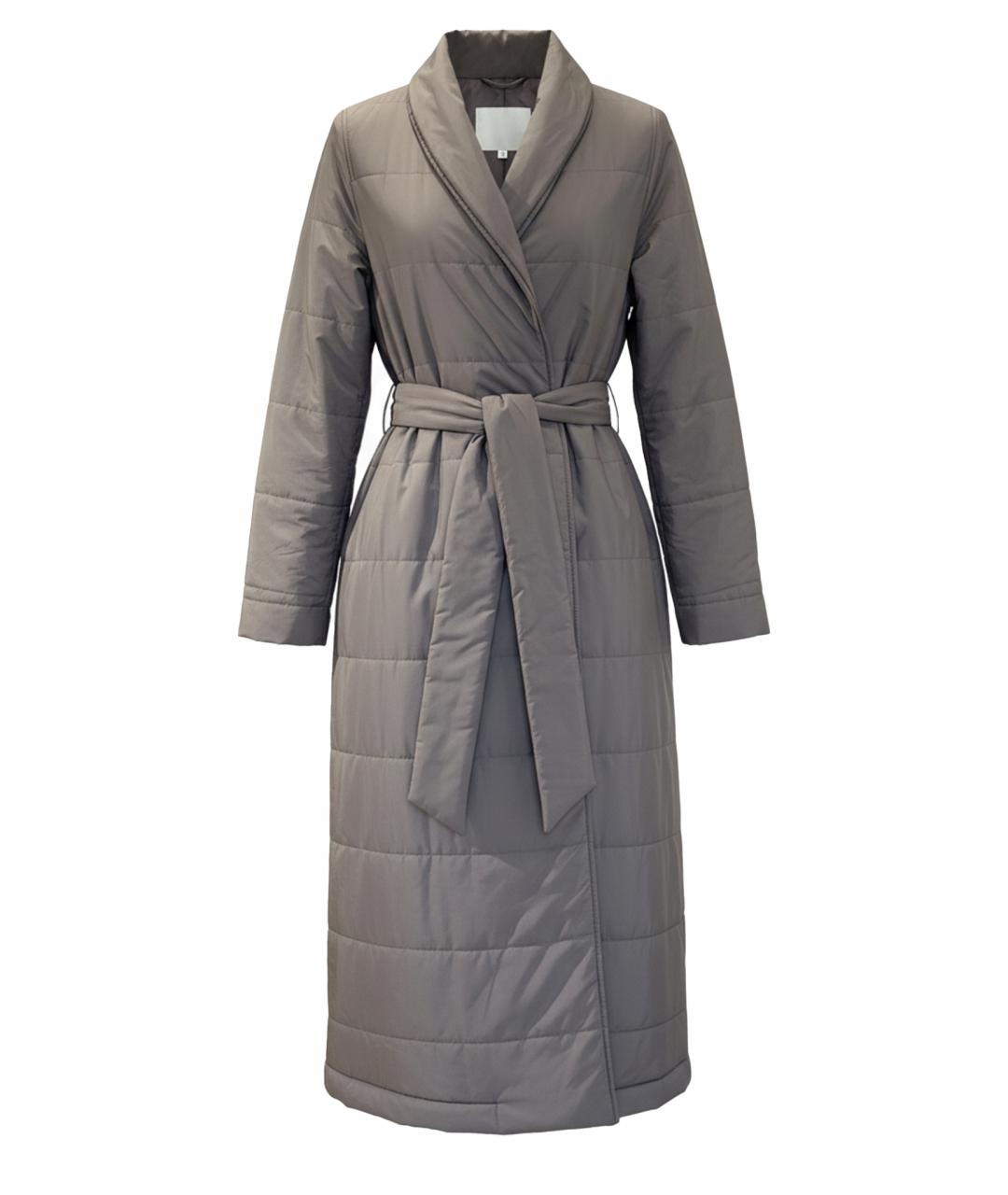 ELEVENTY Серое пальто, фото 1