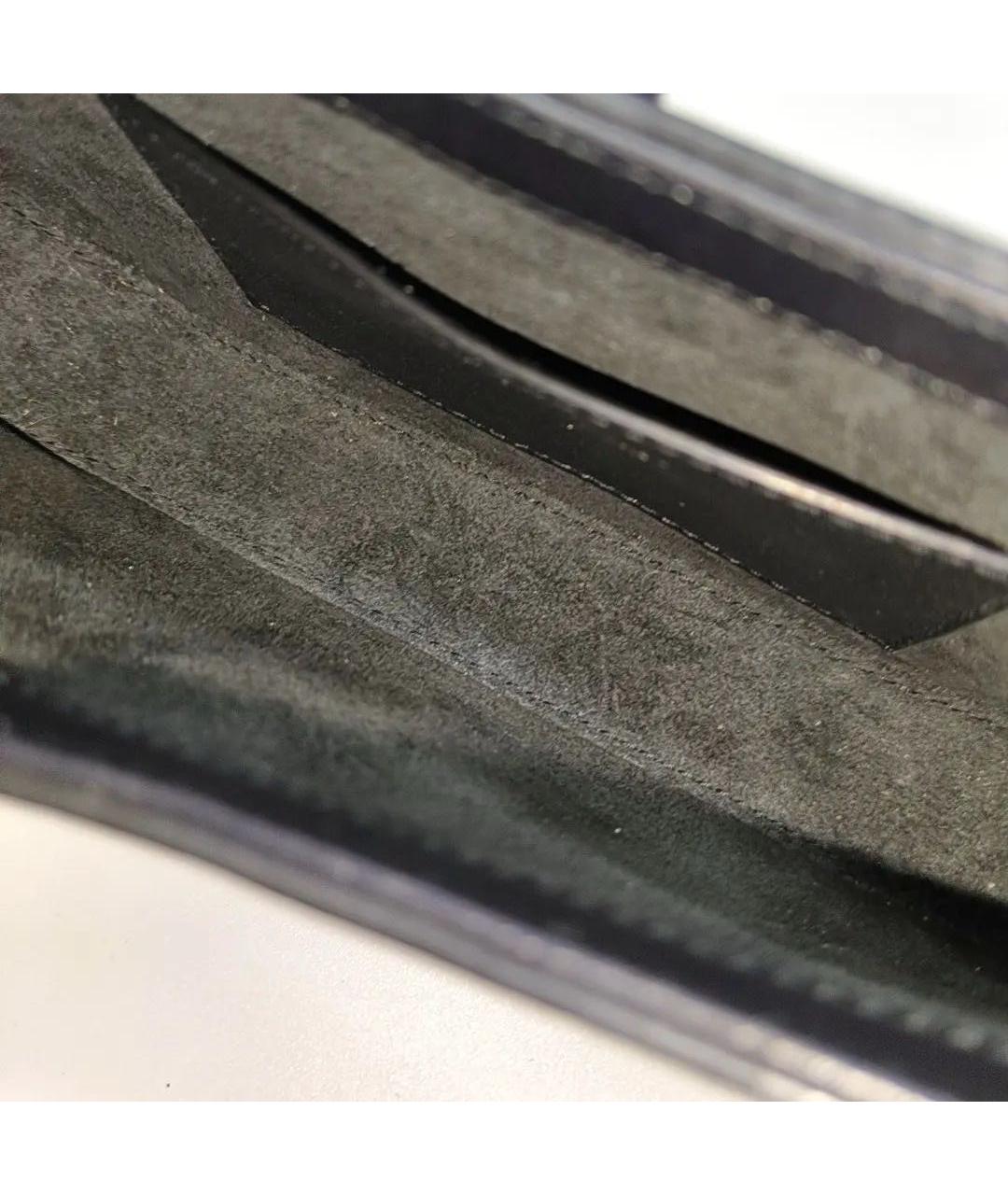 SAINT LAURENT Черная кожаная сумка с короткими ручками, фото 4