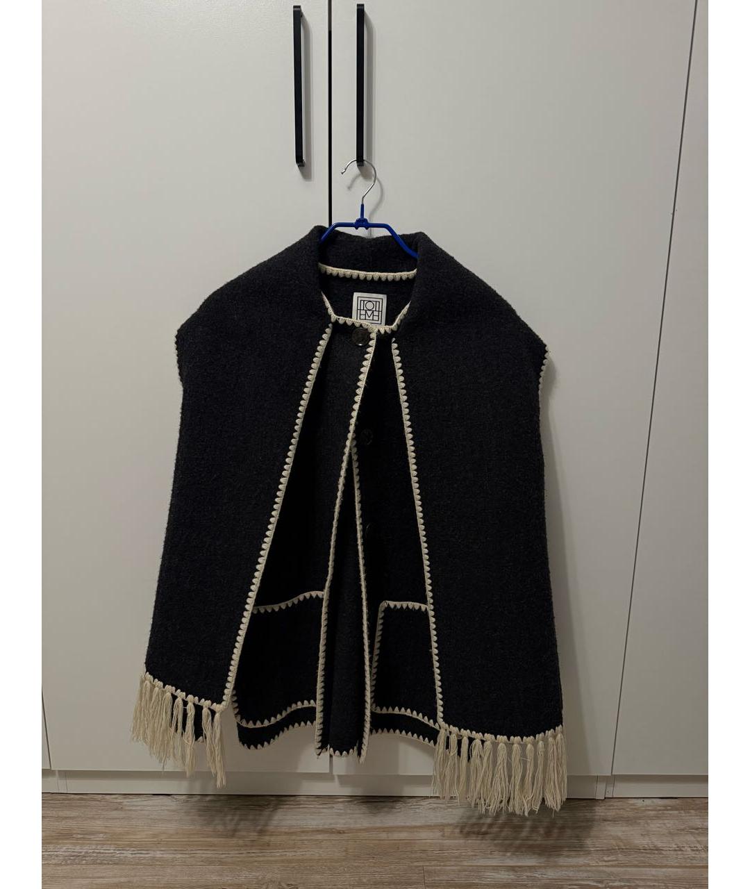 TOTEME Черное пальто, фото 6