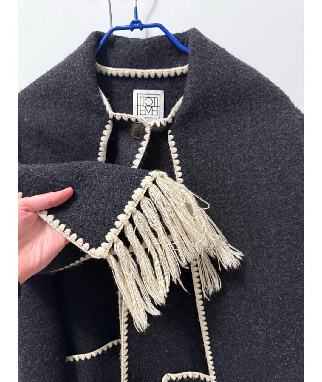 TOTEME Черное пальто, фото 5