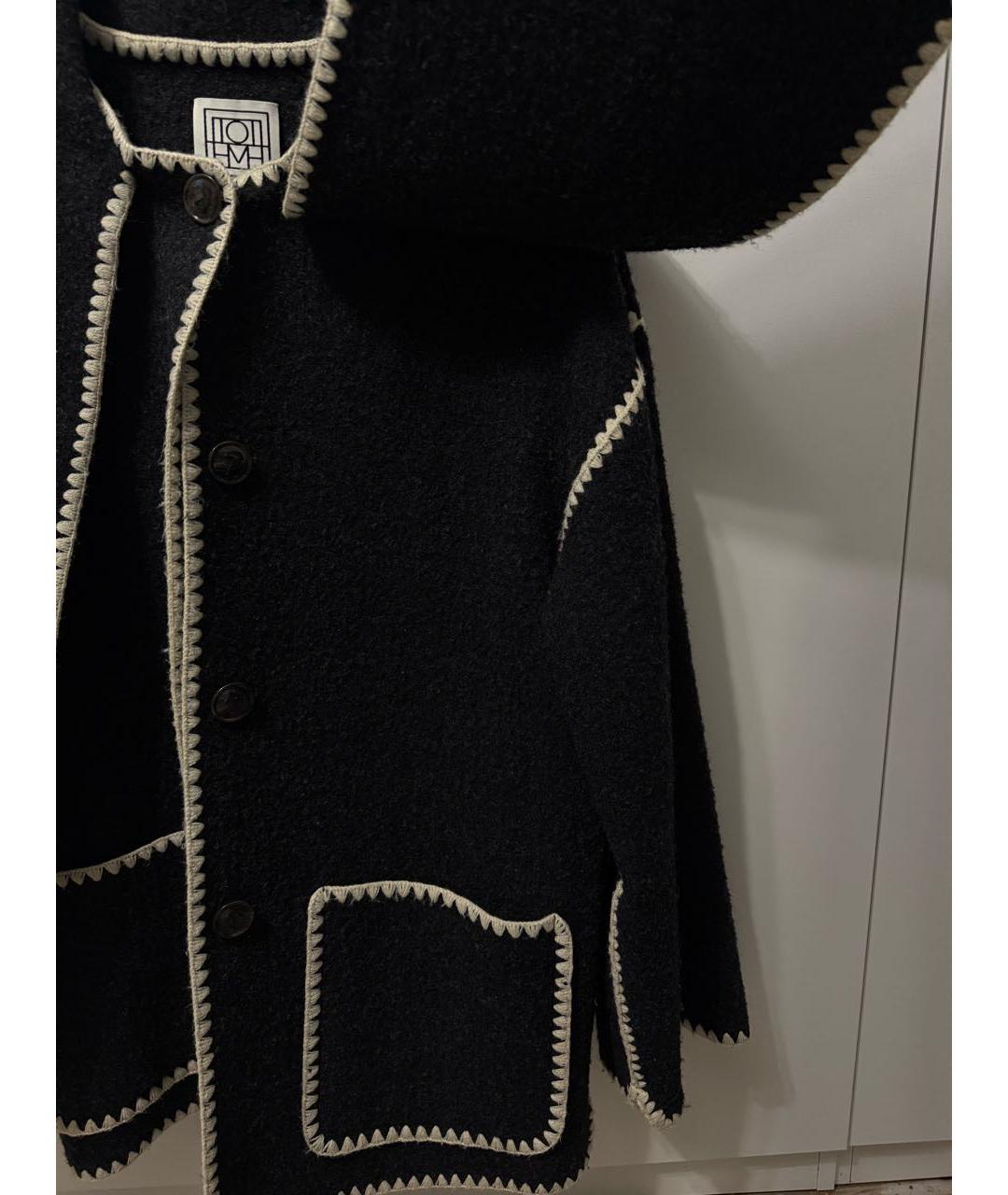 TOTEME Черное пальто, фото 3