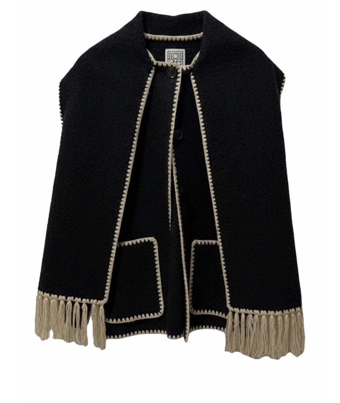 TOTEME Черное пальто, фото 1